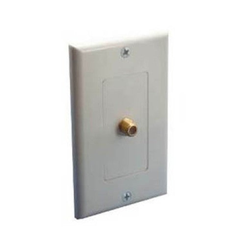 1150-2041 – WALL PLATE F FEM 1POS PLAS WHT
