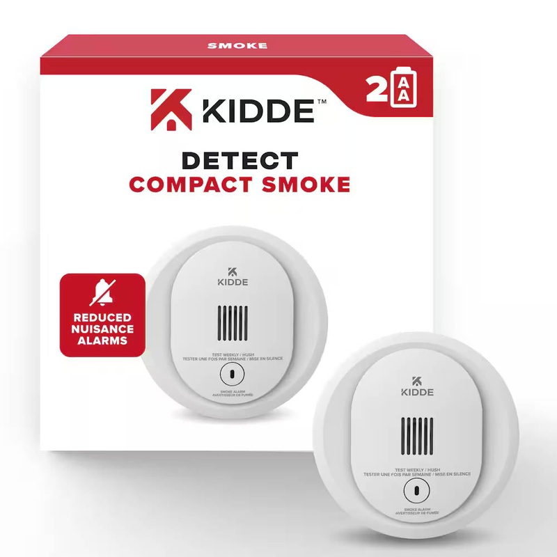 10SDR-CA – SMOKE ALARM COMPACT 2XAA BATTERY OPERATED
