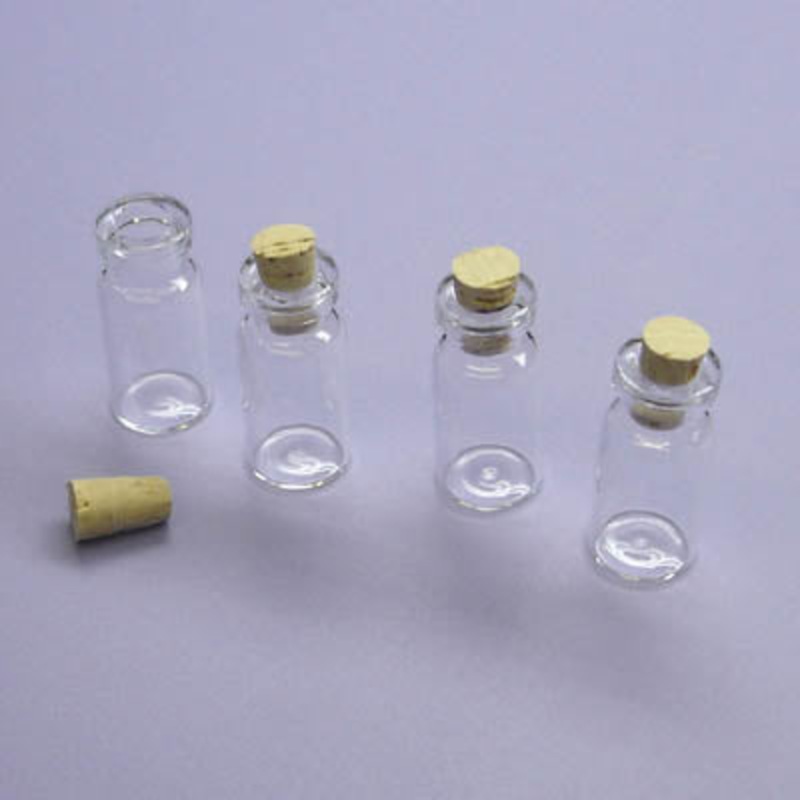 003982 – BOTTLE CLEAR GLASS 32MM TALL  (4 pcs/pkg)