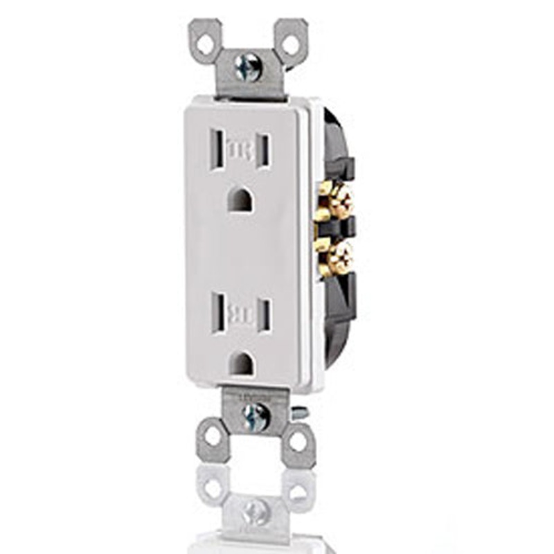 052-7292-8 – ELECTRICAL RECEPTACLE 2POS 15A 125V DECORA INSERT FOR WALLPLATE (10 pcs/pkg)