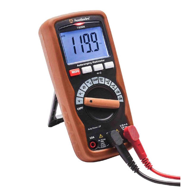 11050N – MULTIMETER DIGITAL AUTO 10A VOLT/RES/CAP/FREQ/TEMP/CONN CAT3