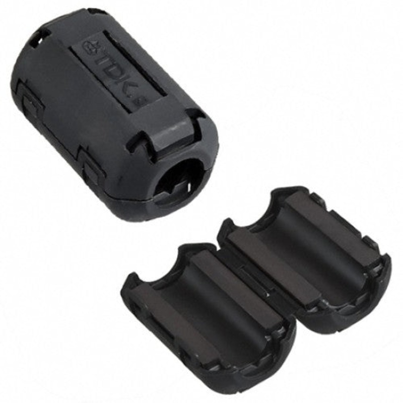 ZCAT1730-0730A-M – FERRITE CORE EMI SUPP 7MM ID 20MM LONG BLK CLIPON FOR CABLE