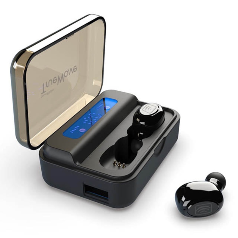 03311 – EARBUDS W/USB 1800MAH PORTABLE CHARGER BLUETOOTH