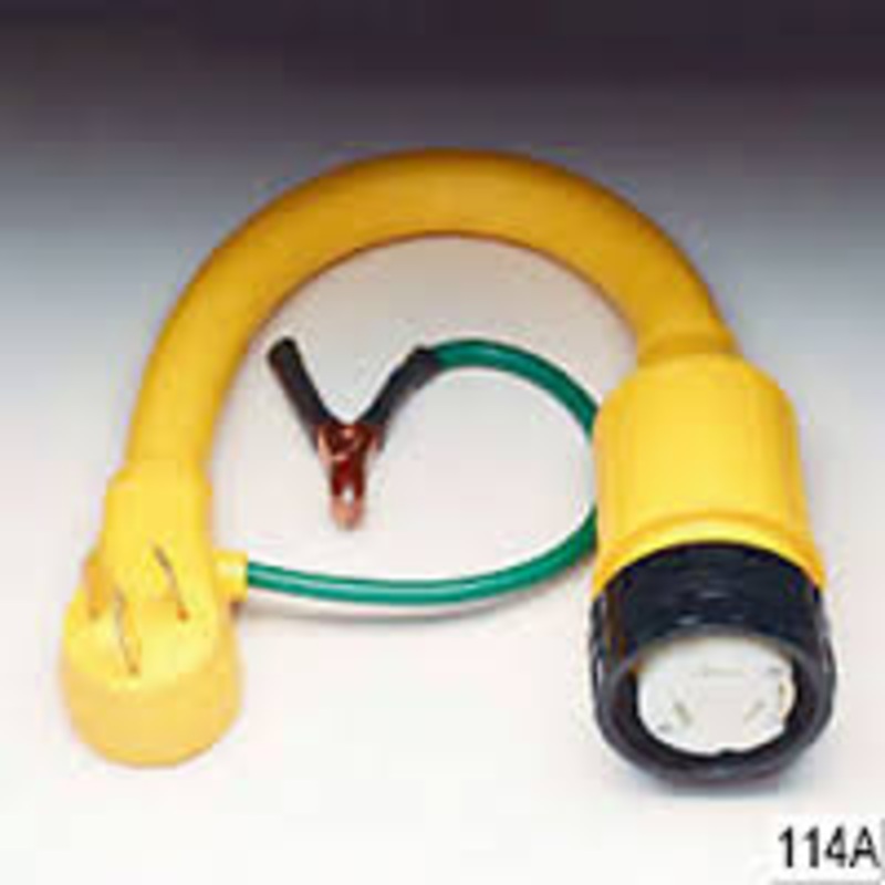 114A – POWERCORD STRAIGHT ADAPTER 50A 125V LOCKING CONNECTOR