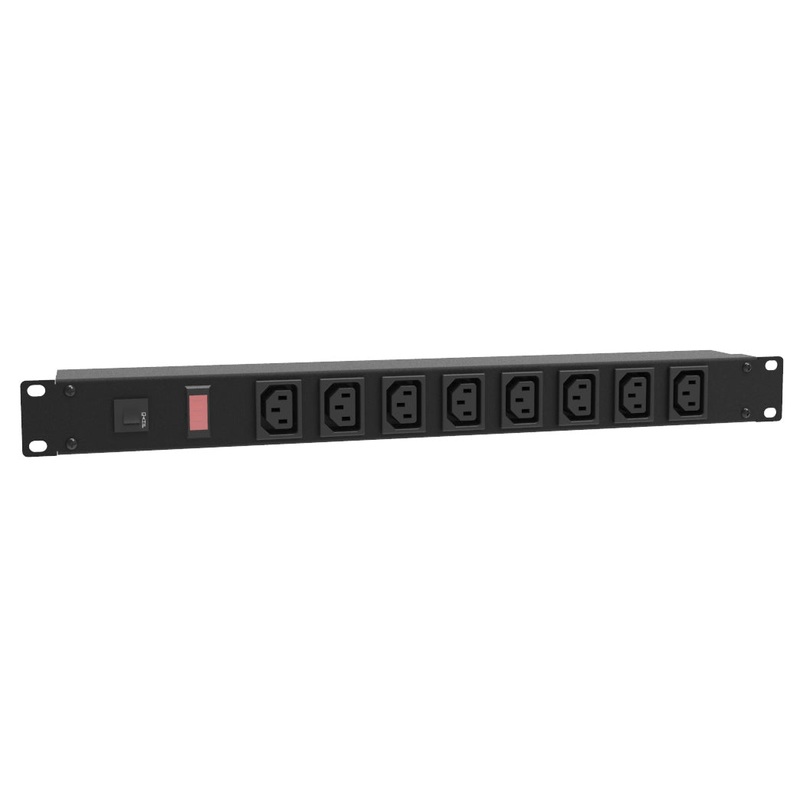 1582T8E1BK – POWER BAR RACK MOUNT 8 O/LET FRONT FACING 19IN 1U C13-8