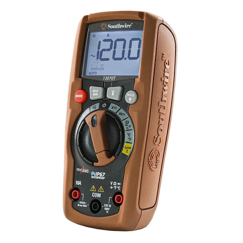 13070T – MULTIMETER DIGITAL 10A W/BASIC CATIII 600V TRUE RMS IP67