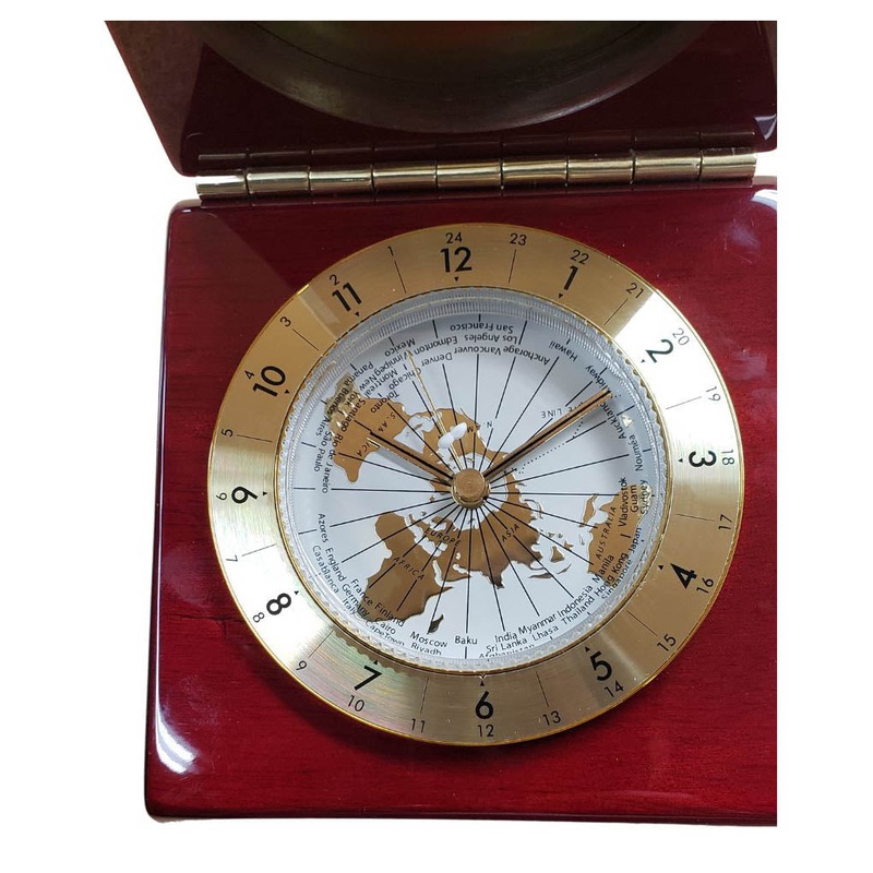 0007252 – CLOCK DESK-ROSEWOOD