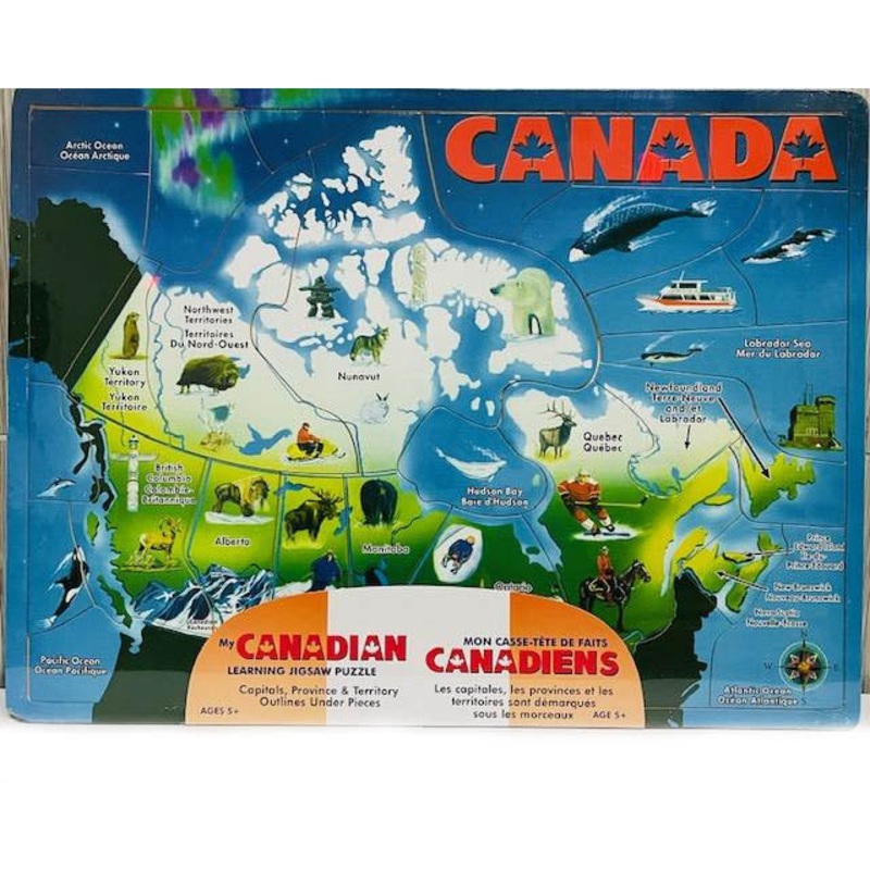 02172 – CANADA WOODEN JIGSAW PUZZLE 15.75 X 11.75IN