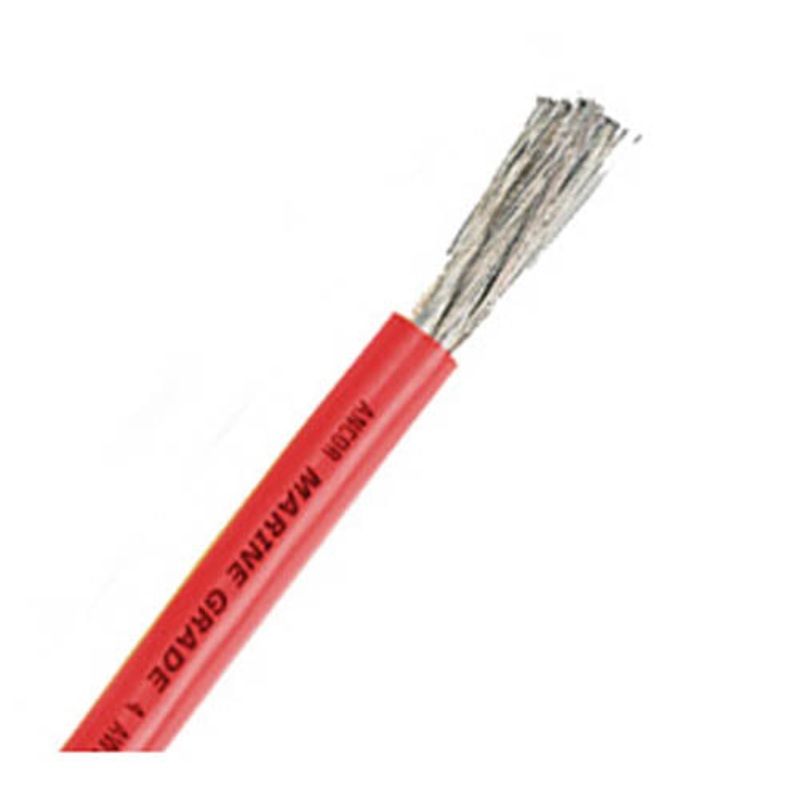 116525 – CABLE 1/0AWG STR UNSH 250FT FT1 600V 105C RED SPOOL BATT. MARINE