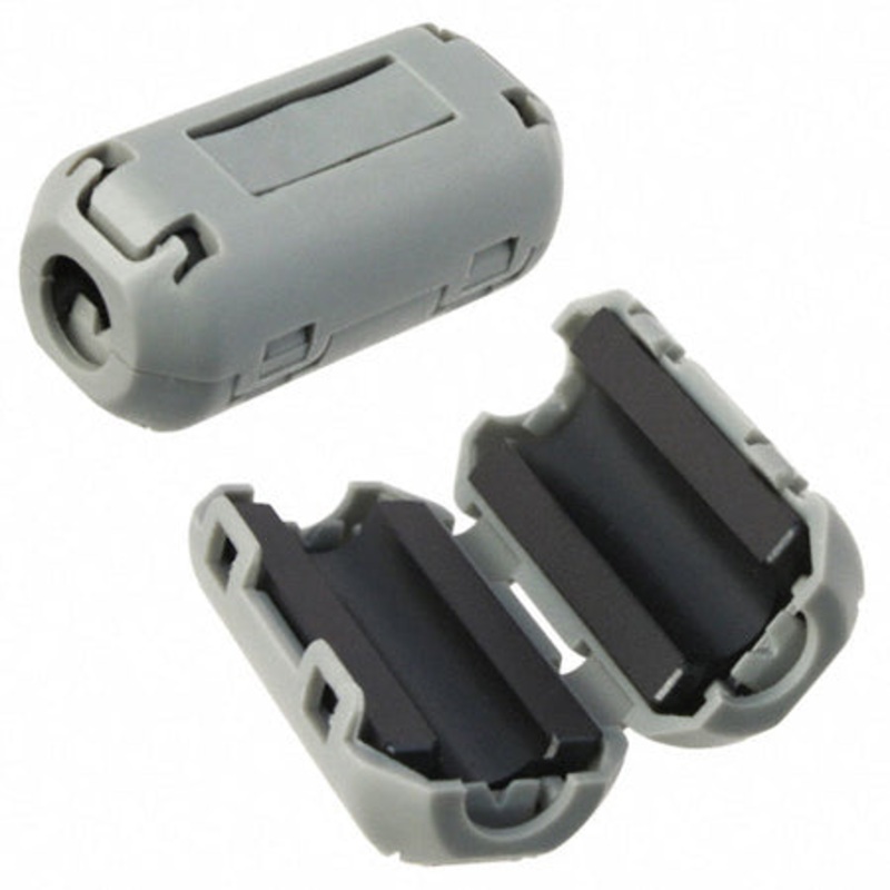 ZCAT1325-0530A – FERRITE CORE EMI SUPP 5MM ID 25MM LONG GREY CLIPON FOR CABLE