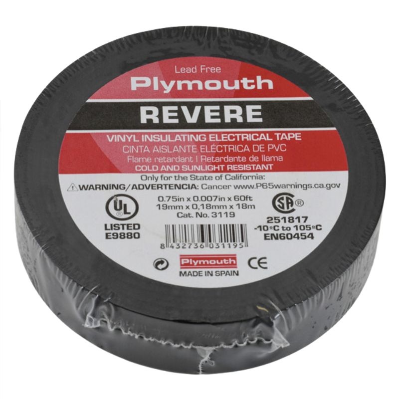 143119 – TAPE ALL WEATHER BLACK 3/4INX60F -10C TO 105C