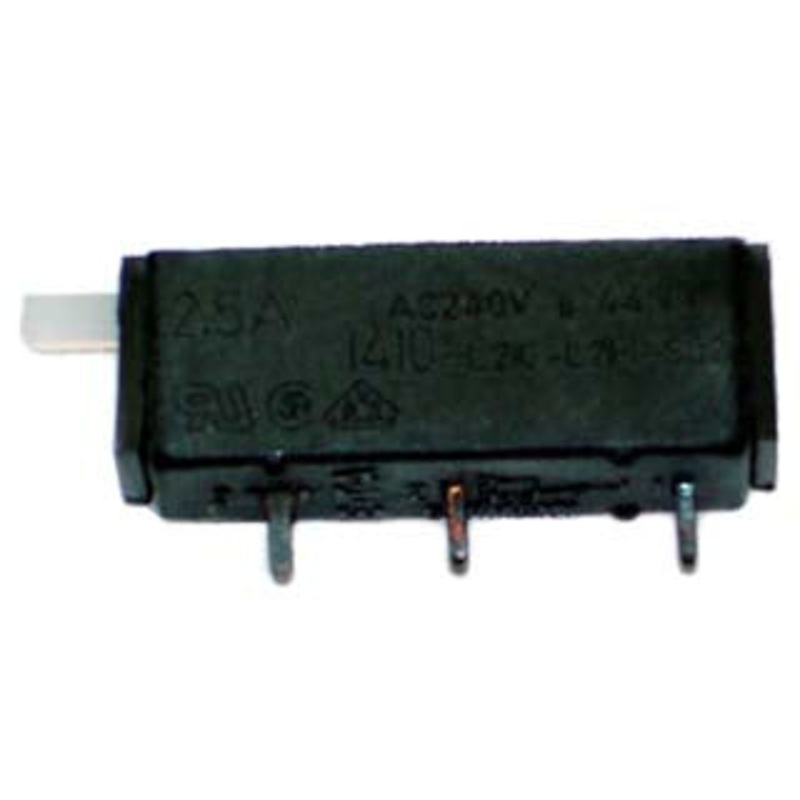 1410-L210-L2F1S02 – CIRCUIT BREAKER 2.5A 240VAC PUSH CHMT 1P 15MM DIA QT BLK