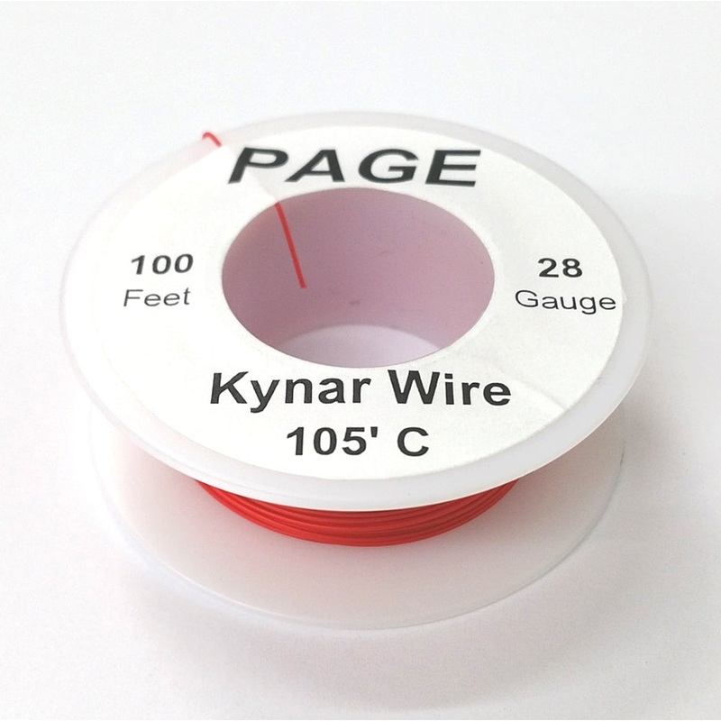 100′ Page 30AWG RED KYNAR Insulated Wire Wrap Wire 100 Foot Roll ~ Made In USA