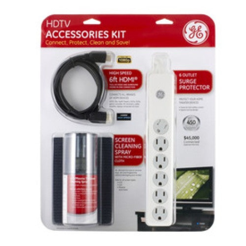 73550 – HDTV ACCESSORIES HDMI 6FT CABLE SCREEN CLEANER 6 O/LET POWERBAR