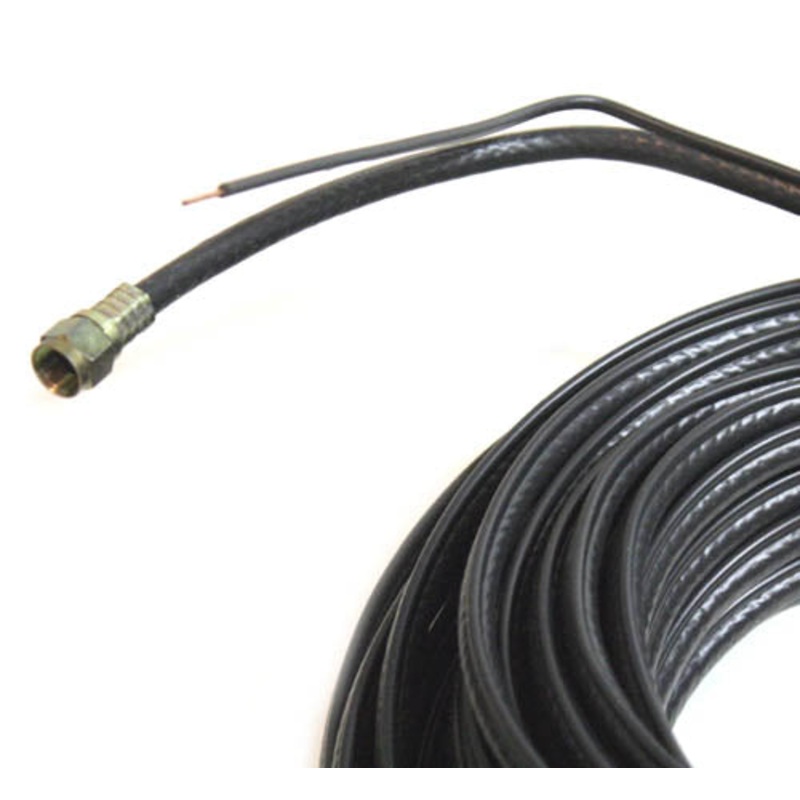 ARC-1061 – VIDEO CABLE RG6U F M/M 75FT BLK WITH GROUND WIRE