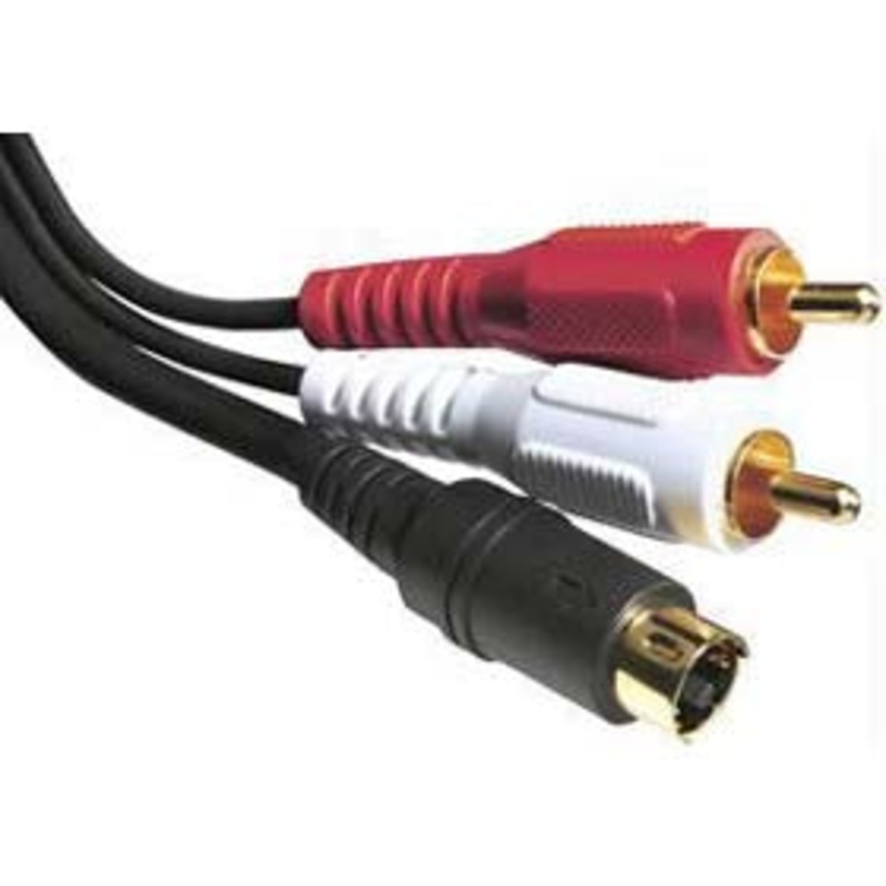 DV12SA – S-VIDEO WITH 2RCAPL AUDIO CABLE 12FT GOLD CONNECTORS