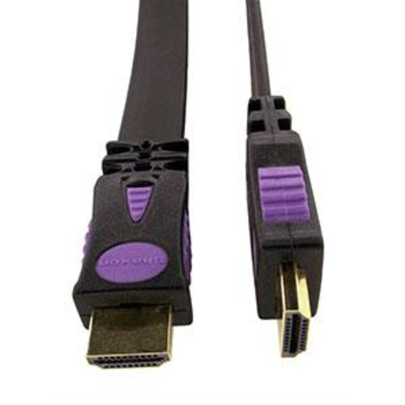 HDM4FMM01M-B – HDMI TO HDMI CABLE FLAT 1.4V 3FT BLK