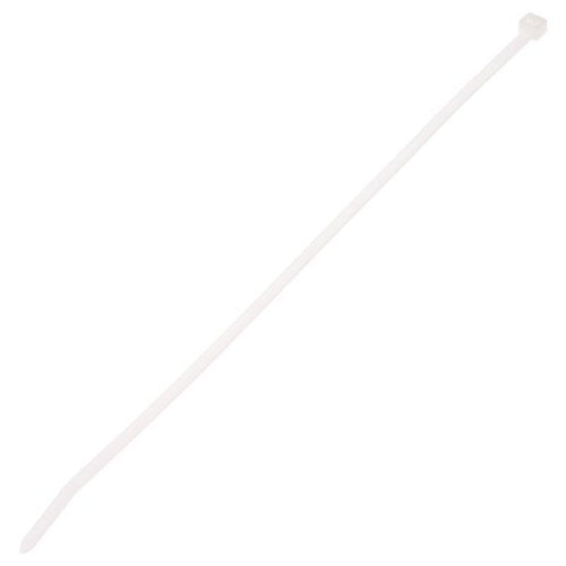 Panduit PLT2I-C Pan-Ty Cable Tie, Nylon 6.6, Intermediate Cross Section, Curved Tip, Plenum-Rated, 40lbs Min Tensile Strength, 2″ Max Bundle Diameter, .045″ Thickness, .142″ Width, 8″ Length (Pack of 100)