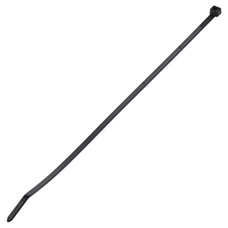 Panduit PLT4S-C0 Pan-Ty Cable Tie, Weather Resistant Nylon 6.6, Standard Cross Section, Curved Tip, 50lbs Min Tensile Strength, 4″ Max Bundle Diameter, .052″ Thickness, .190″ Width, 14.5″ Length (Pack of 100)