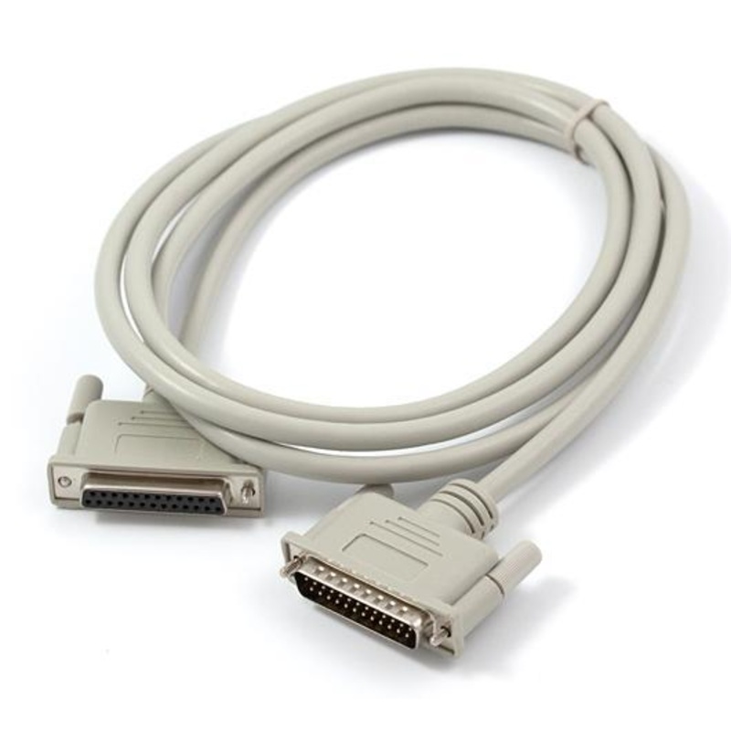 1125 – SERIAL CABLE DB25M/F 6FT STRAIGHT