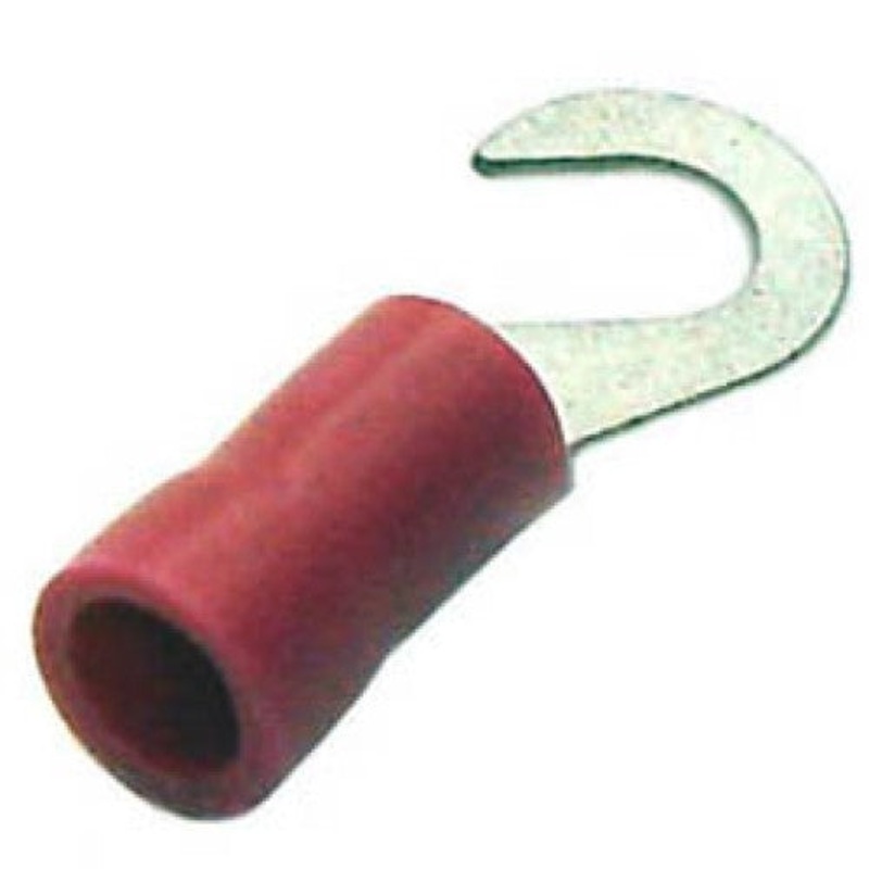 160138-2010 – HOOK TERM RED #6 22-18AWG ID-4.1MM WIDTH-8MM (10 pcs/pkg)