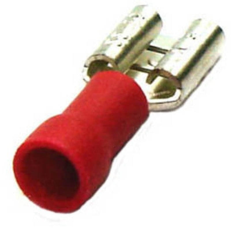 160148-1000 – QUICK CONN FEM RED 0.250IN 22-18 AWG 6.35X0.8MM (1000 pcs/pkg)