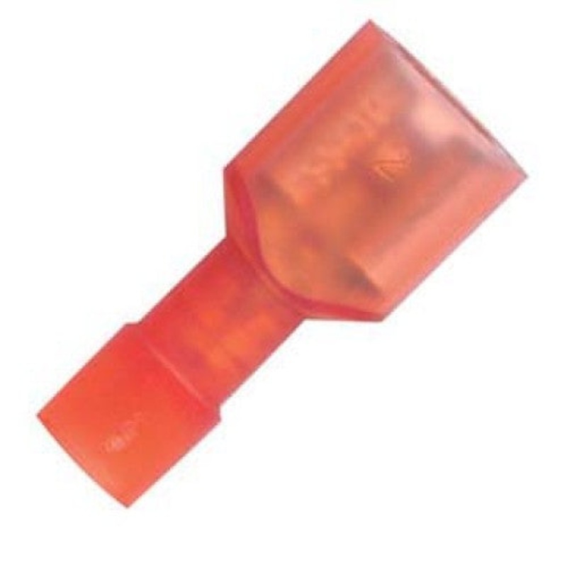 162158-100 – QUICK CONN FEM RED 0.250IN 22-18AWG 6.35X0.8MM FULL INSU. (100 pcs/pkg)