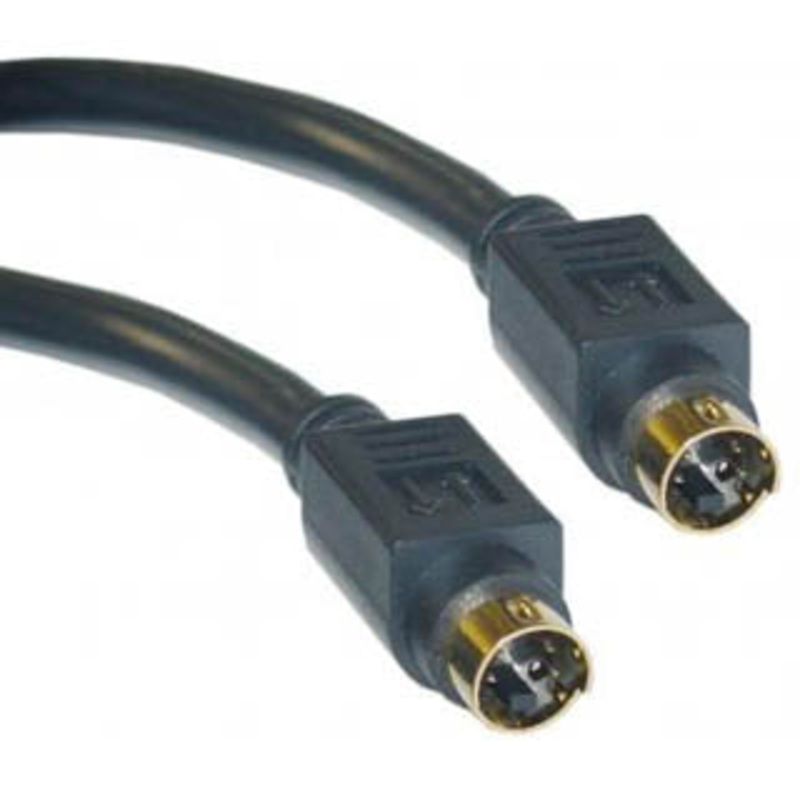 28-325-1 – S-VIDEO CABLE MINI DIN 4M/M 25FT FULLY SHILDED/GOLD PLATED CONN