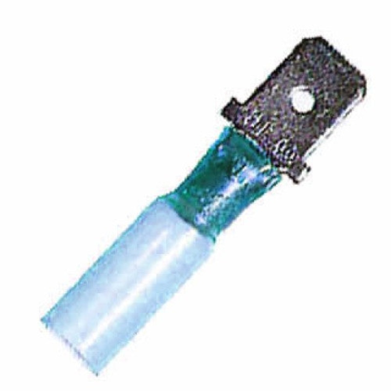317925 – QUICK CONN MALE BLU 0.250IN 16-14AWG 6.4X0.8MM HEAT SHRINK (25 pcs/pkg)