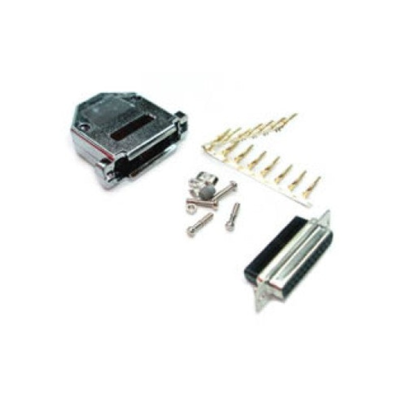 70-6530 – DB25F CRIMP W/METALLIZED HOOD AND PINS