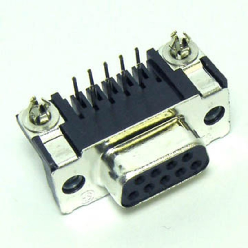 AAE-102B-5 – DB9F PCRA TIN SFOOT WITH GROUND  (5 pcs/pkg)