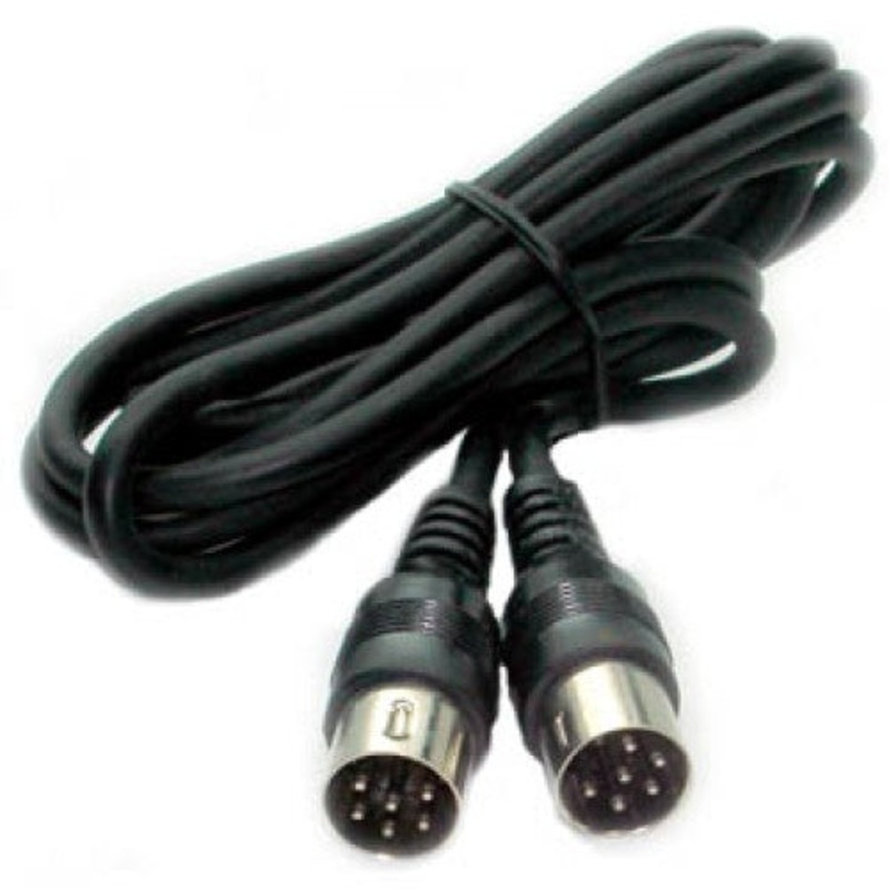 AEA-1955-1 – DIN CABLE ASSY 6M/M 6FT BLACK STRAIGHT CONNECTIONS