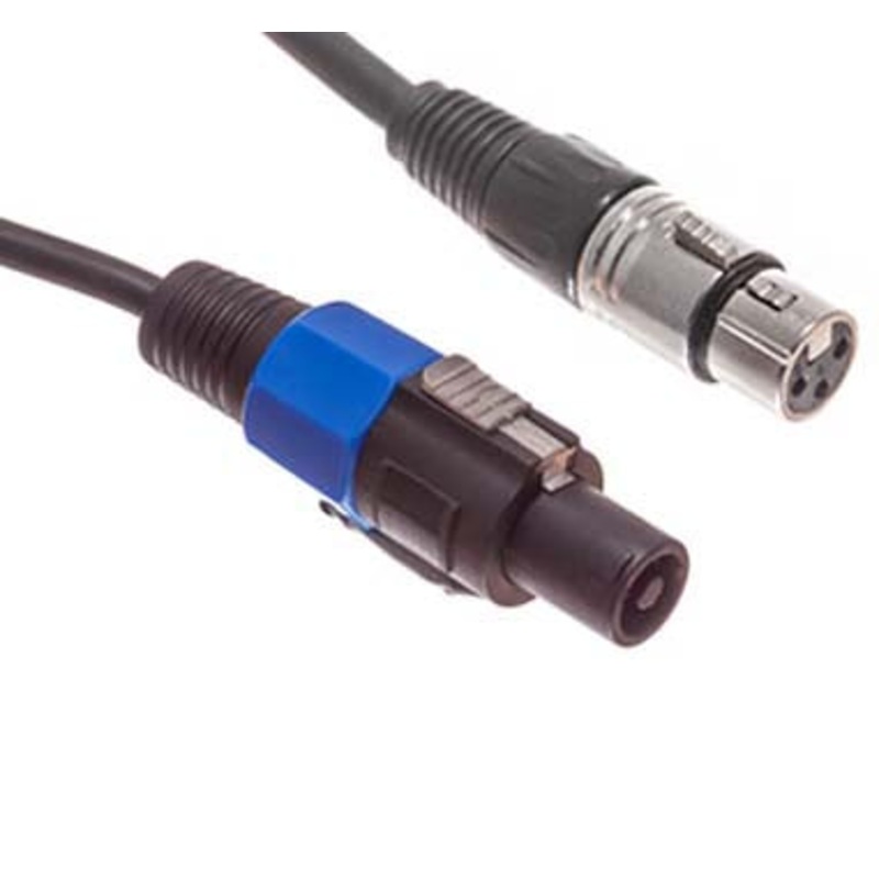 CA1055G-25 – SPEAKON CABLE PLUG-XLR 3JK 25FT
