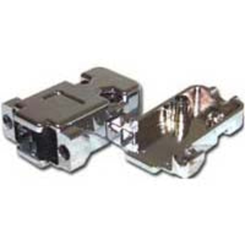 HB-09C – DB9 HOOD 2PC MET PLAS HW