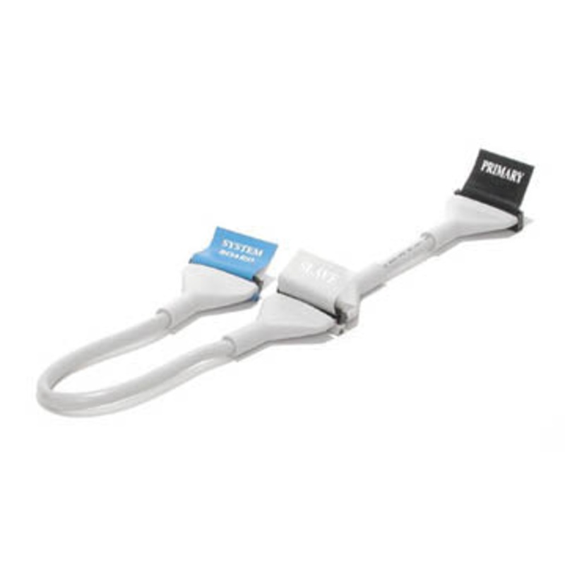 IDE100RND18 – IDE CABLE ASSY ATA100 ROUND 18IN 3 IDC40F CONNECTORS FOR DUAL HDD