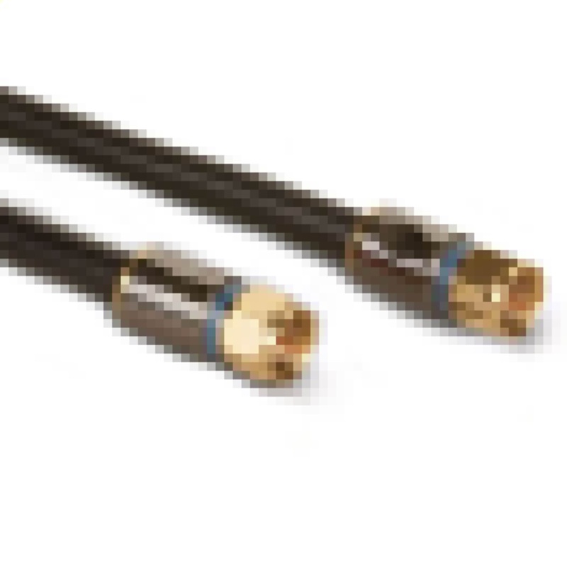 SDW5200H/17 – VIDEO CABLE RG6 F M/M 3FT QUAD SHIELD BLACK