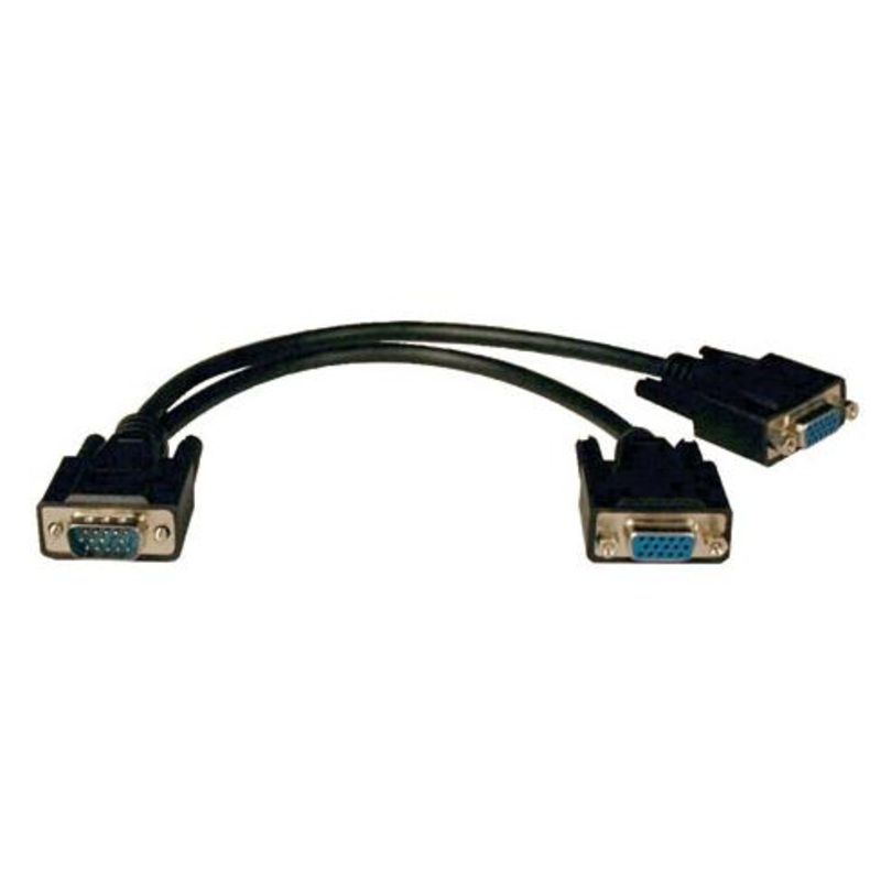VGAMFF-8 – VGA EXT CABLE DBHD15M/HD15FX2 8IN SPLITTER CABLE