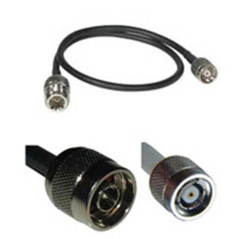 WFI-NTNC-6 – TNC FEMALE TO N MALE CABLE 6FT RG58 BLK