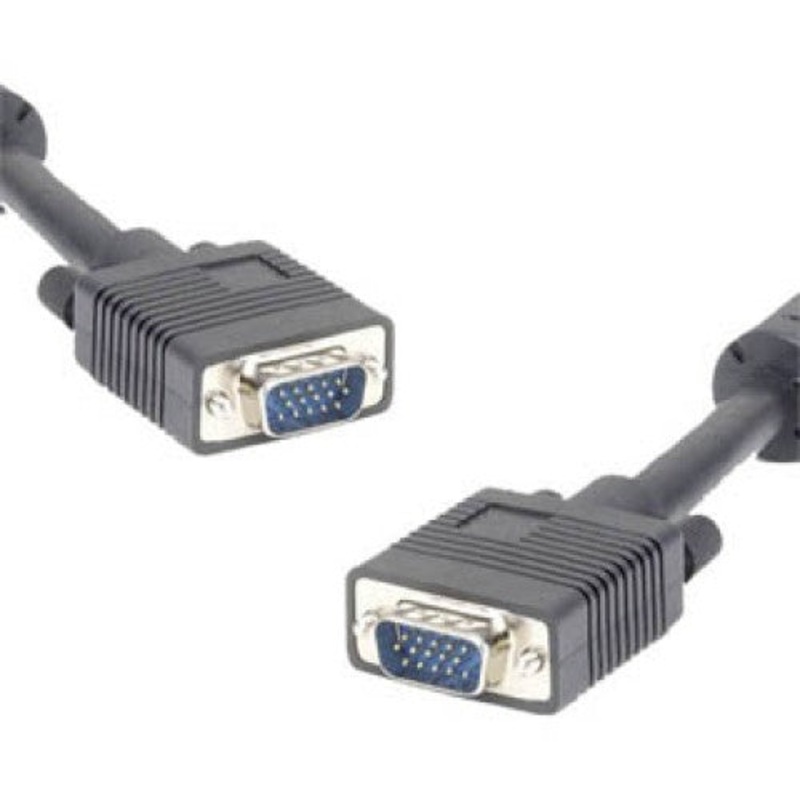 102044 – VGA CABLE DBHD15M/M 25FT BLACK WITH FERRITE CORE