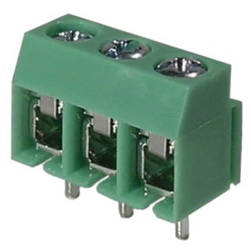 1136709 – TERM BLOCK 3P PCST 5MM 8.1MM WIDE (2 pcs/pkg)