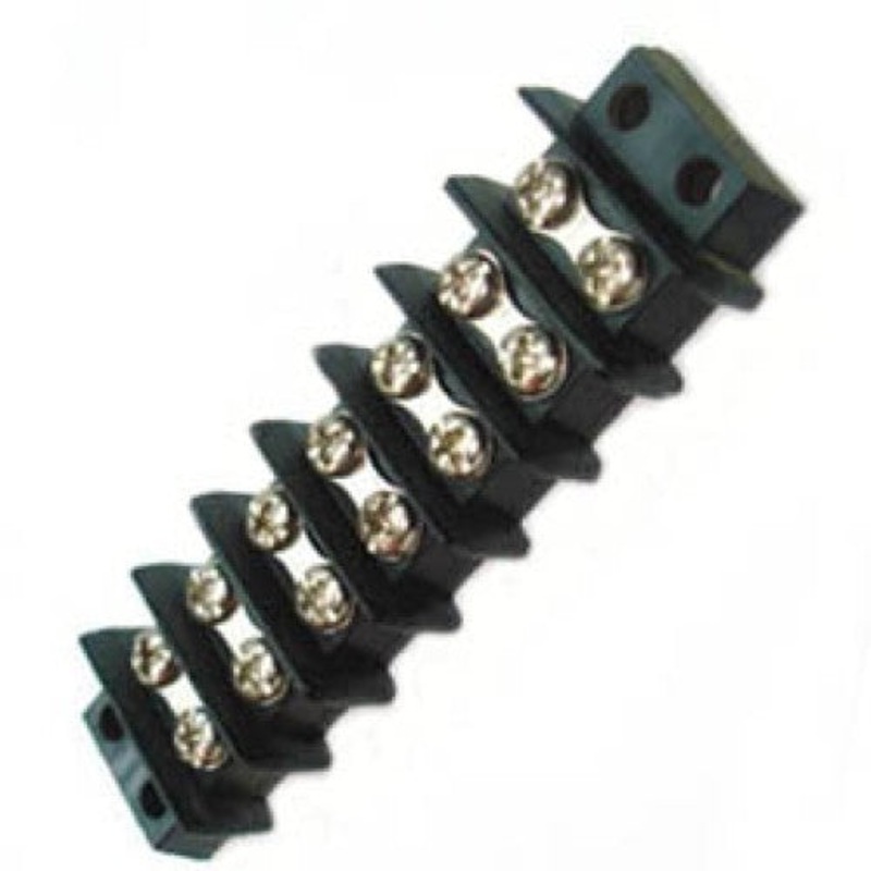 13-1407 – TERM BLOCK 7P FLUSH 2ROW #6-32 22-14AWG 30A 300V 9.5MM PITCH