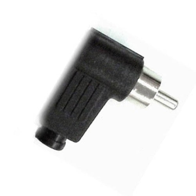 2274-0383 – RCA PLUG RA SOL PLASTIC BLACK  (2 pcs/pkg)