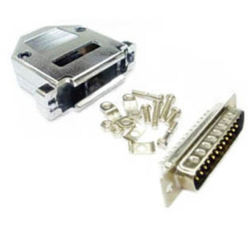 30-112K-1 – DB25M SOL TIN W/METALLIZED PLASTIC HOOD