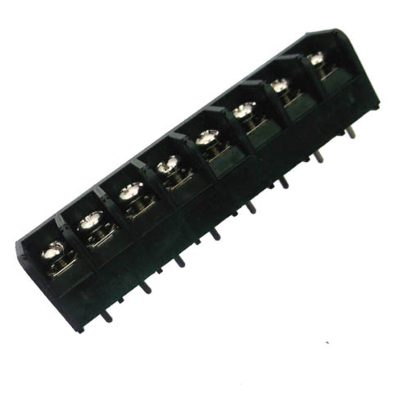 BC6-P107-08 – TERM BLOCK 8P PCST 1ROW #6-32 TRI-BARRIER 7.8MM BARRIER DIST.