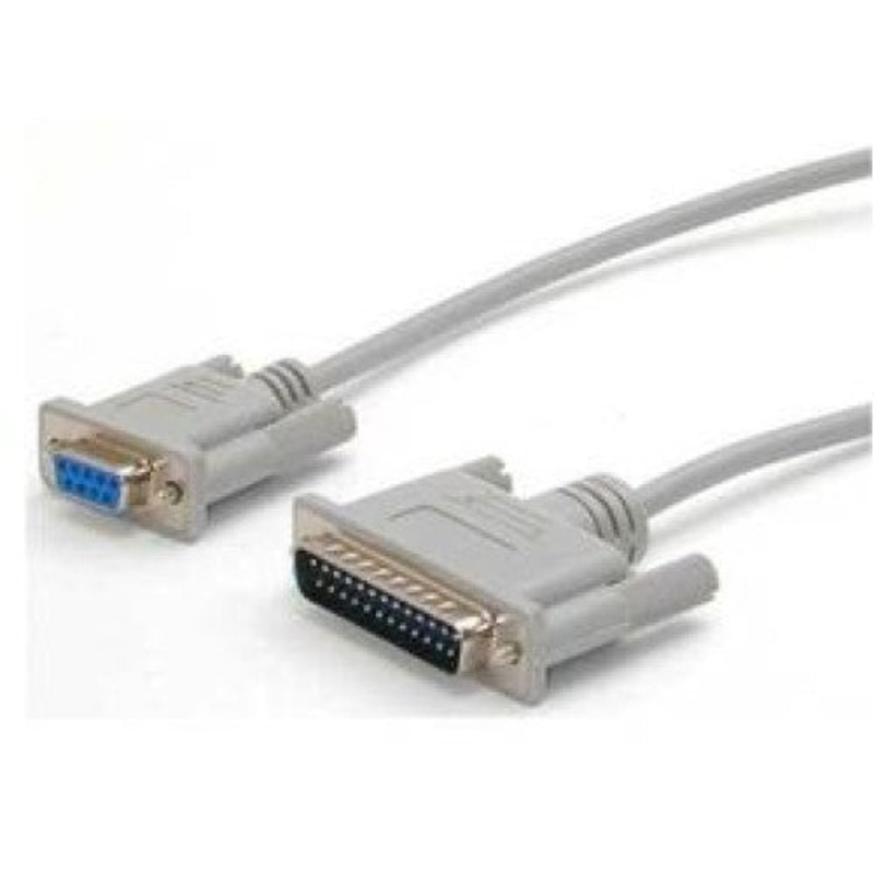 CSPAT10 – NULL MODEM CABLE DB9F/25M 10FT