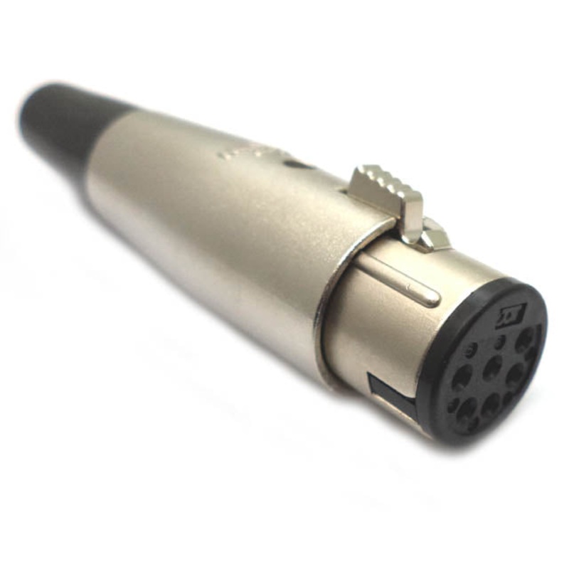 GBSA-1652 – XLR 6JK INLINE TIN SOL LOCK META METAL