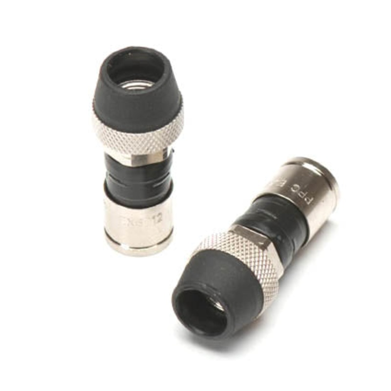 PPC EX6XLWS PLUS – F PLUG RG6 PERMA-SEAL WEATHER PROOF AND FOR RG6 QUAD CABLE (2 pcs/pkg)