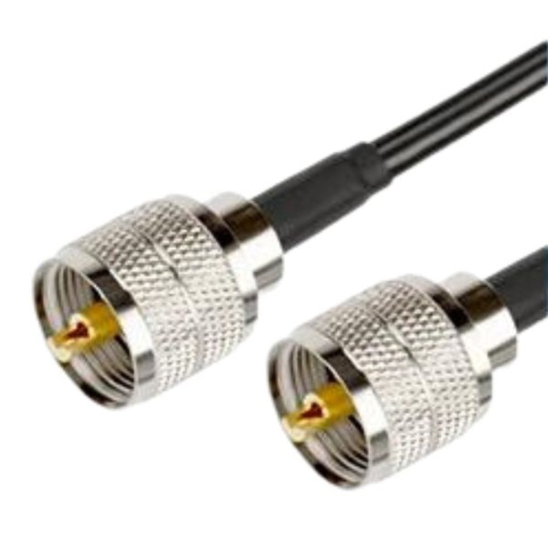 278-968 – UHF CABLE PL-259 MALE/MALE RG58 2FT 50-OHM