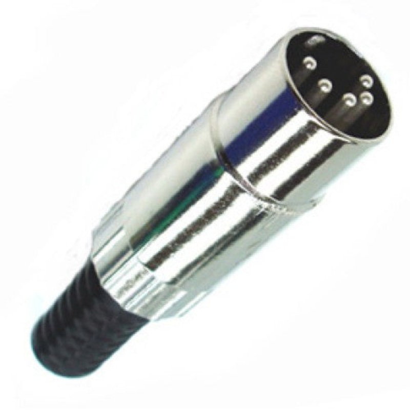 27B4483 – DIN PLUG 5POS INLINE METAL