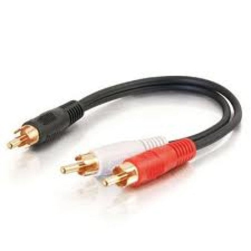 4040 – RCA CABLE ASSY Y 2MALE-1MALE 6IN TIN